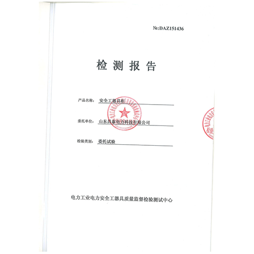 安全工器具柜检验报告