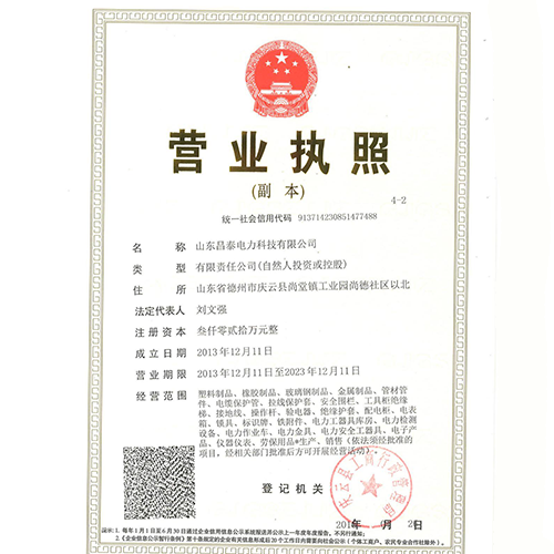 营业执照副本